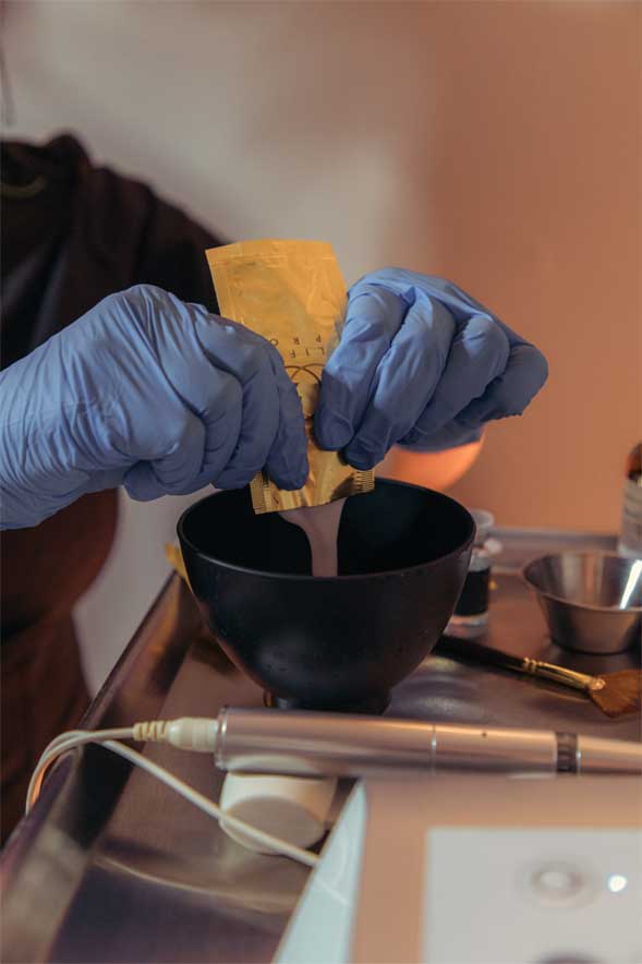  HydraFacial treatment in progress at Infini Cosmetic