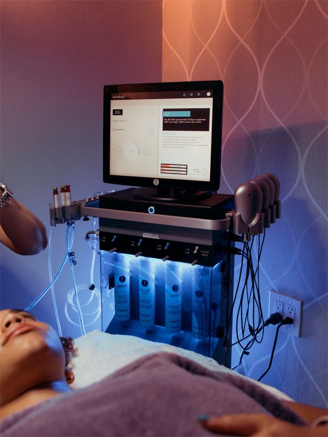 HydraFacial LED light therapy at Infini Cosmetic