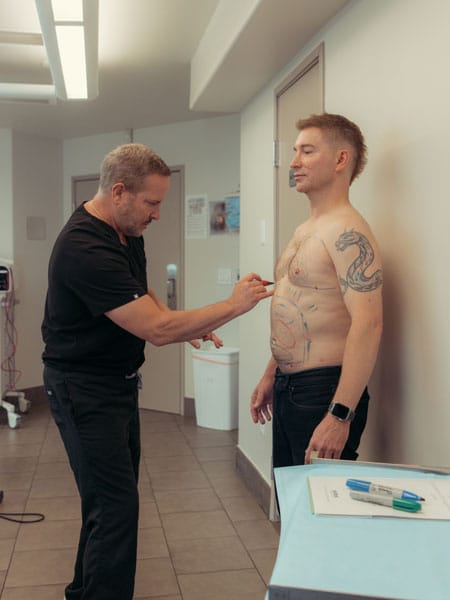 Male Liposuction - Patient Consultation with Dr. Hall